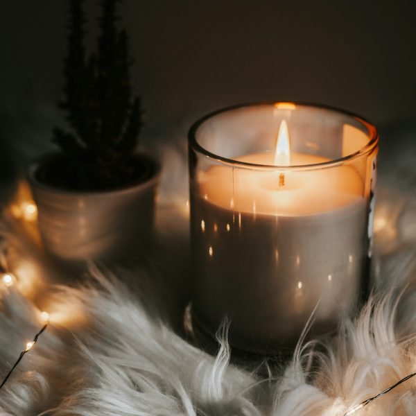 Warm Glow Glass Candle